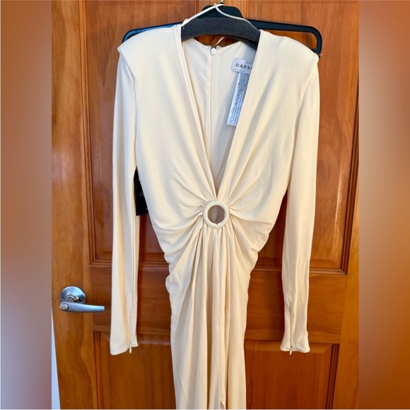 New Mango Carla Time Capsule Hoop Dress Gown with Gathered Opening, NWT - Picture 4 of 10